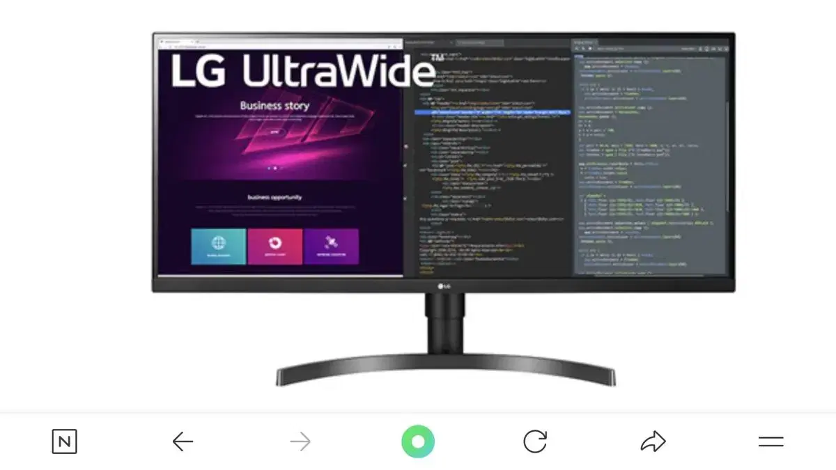 LG 34WN750.부품용 액정파손 새제품